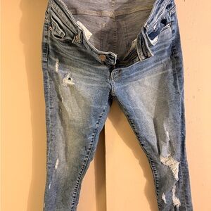BKE Blue Distressed Skinny Jeans